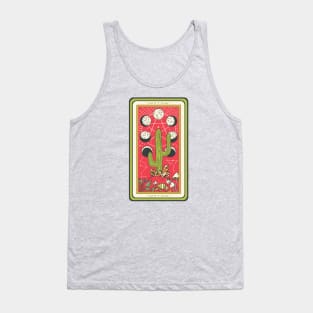 Mystical Desert Cactus Tarot Card Tank Top